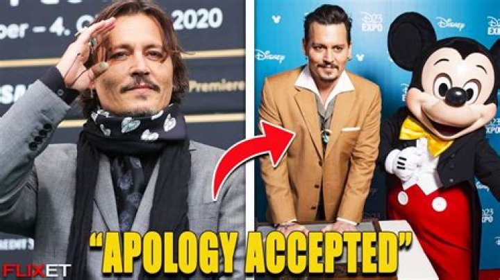Did Disney apologize to Johnny Depp?
