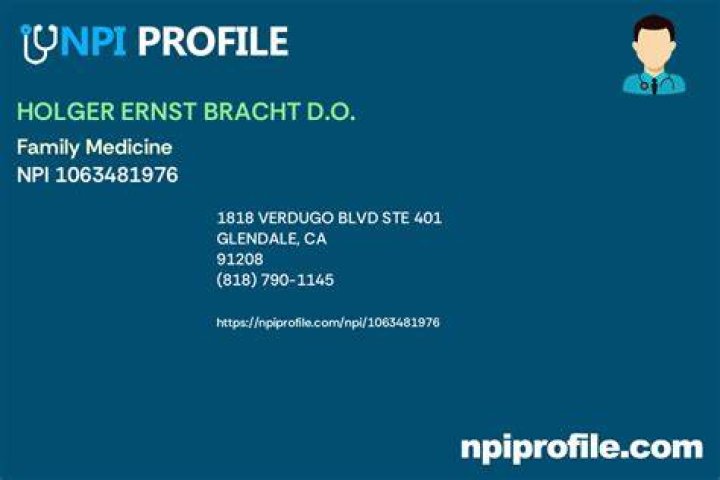 Dr. Holger Bracht, DO – Glendale, CA