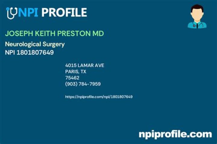 Dr. Joseph Preston, MD – Paris, TX