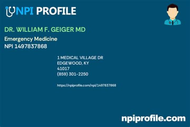 Dr. William Geiger, MD – Edgewood, KY