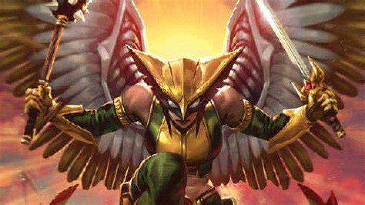 Hawk Girl in combat
