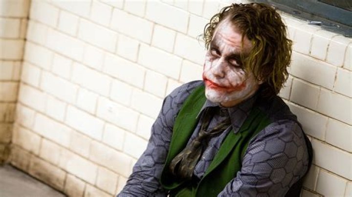 Heath Ledger as the Joker in The Dark Knight