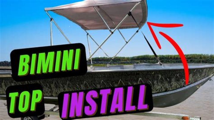 How to install a bimini top