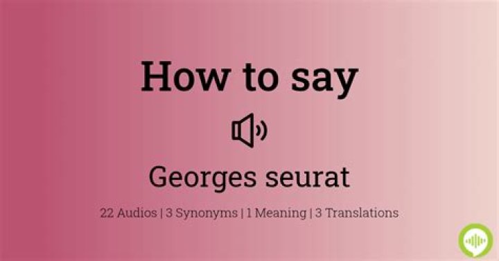 How to pronounce georges