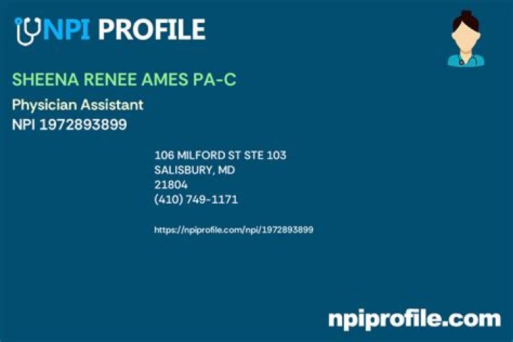 Sheena Ames, PA – Salisbury, MD