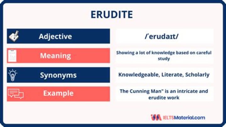 What is another word for erudite
