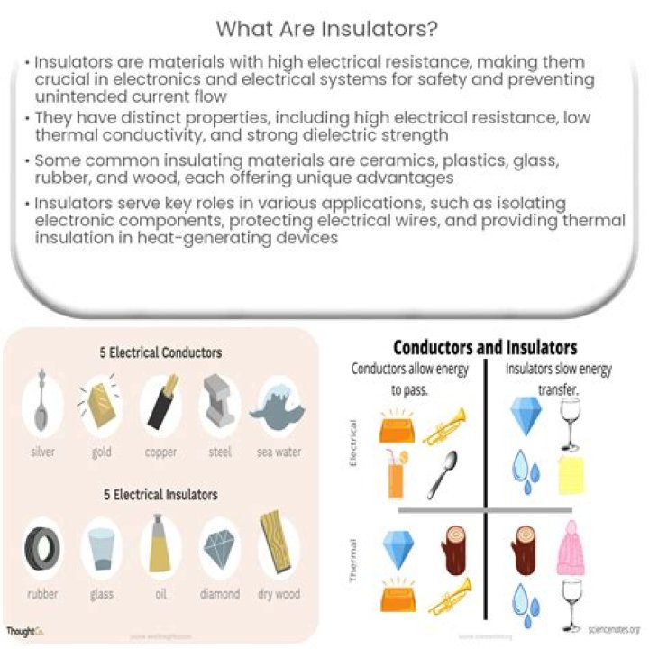 What materials are good insulators